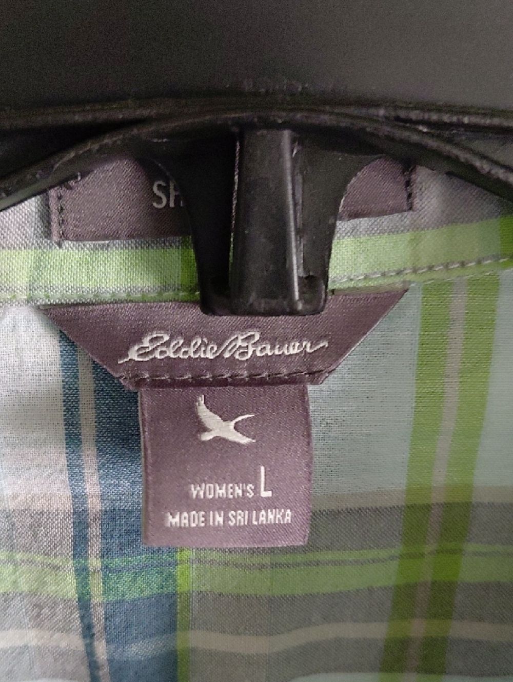 Eddie Bauer Short Sleeve Plaid Shaped Fit Button Up Shirt Outdoor Gorpcore - Picture 3 of 15
